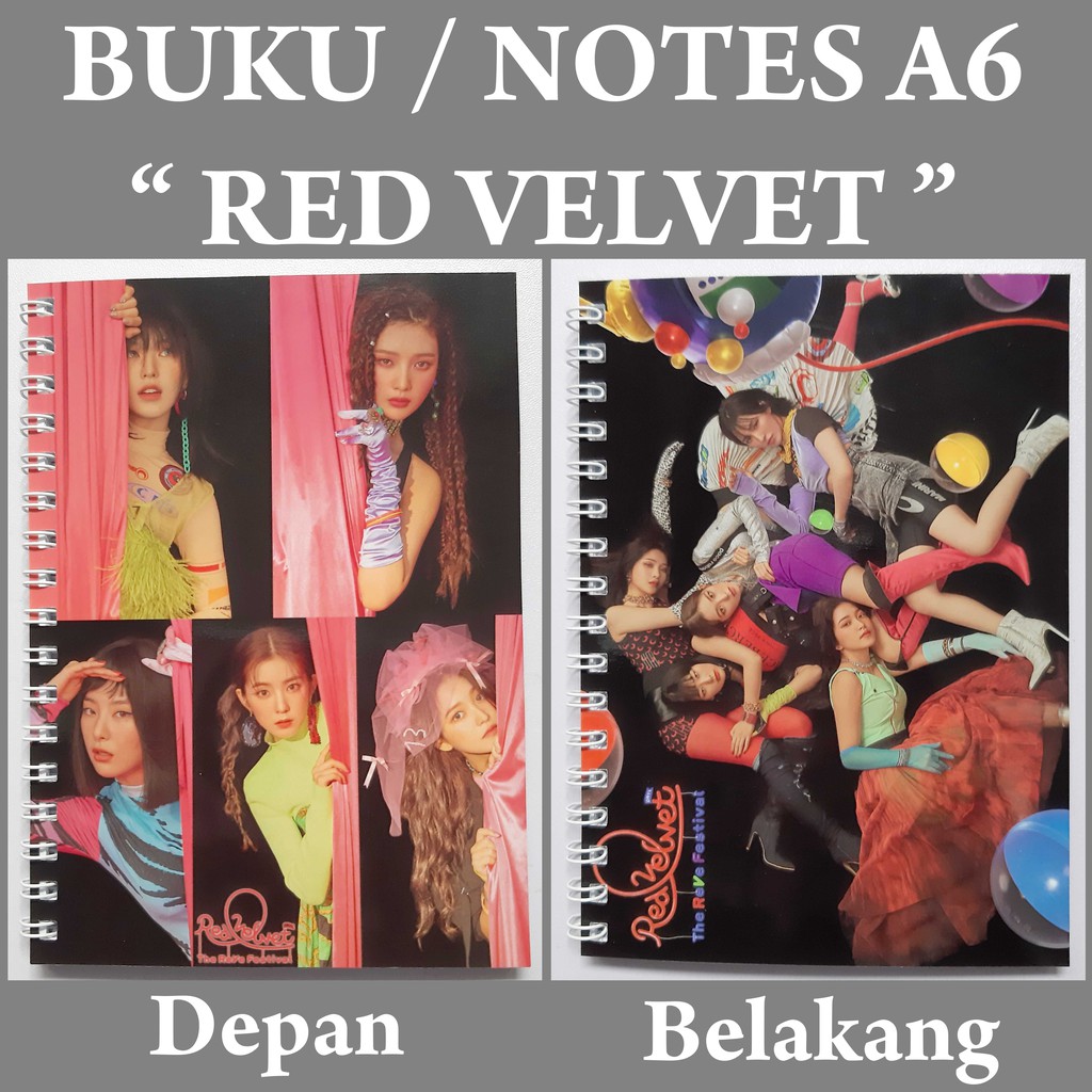 

[READY STOCK] Note A6 RED VELVET Buku Notes Notebook Kpop Murah