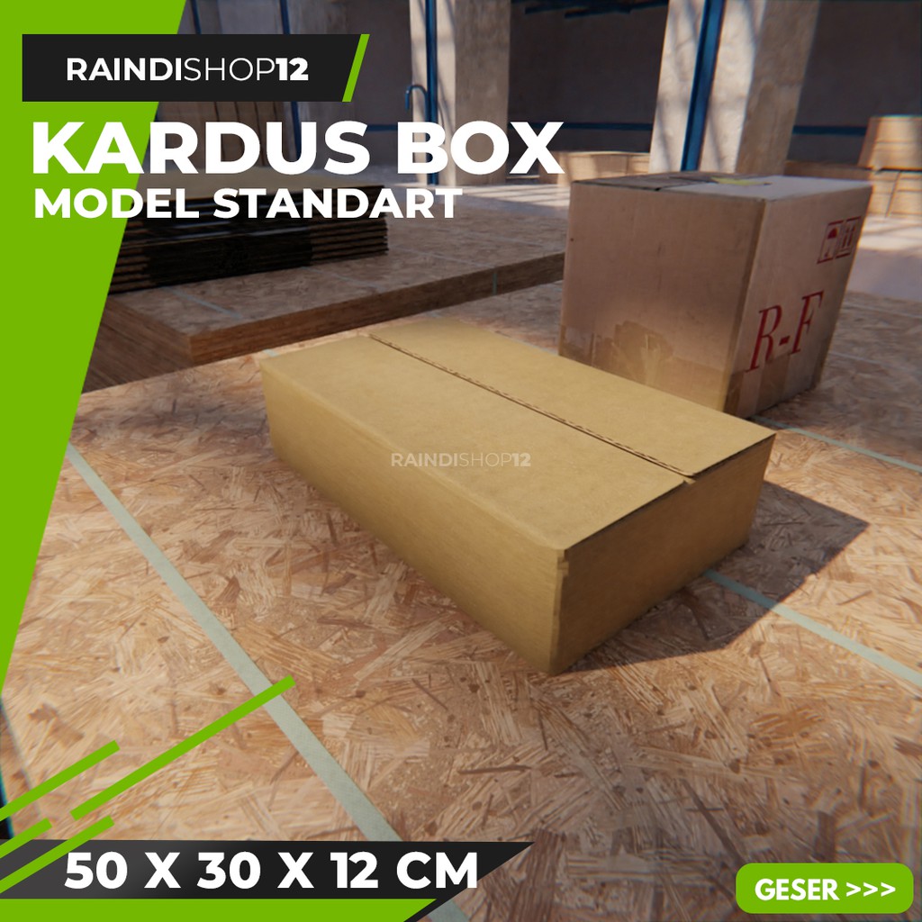 

(MIN 5 PCS) BOX 50 X 30 X 12 CM KARDUS KOTAK KEMASAN PACKAGING KADO POLOS