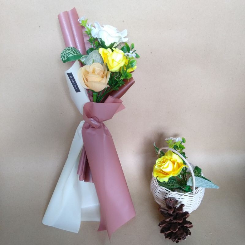 Buket bunga plastik | buket bunga | artificial flowers