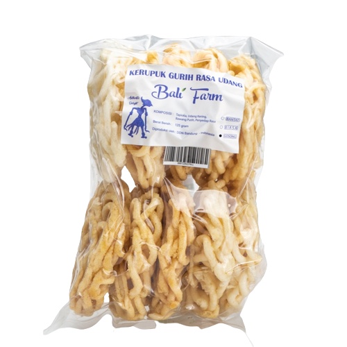 

Pik Kripik X Bali Farm Kerupuk Gurih Rasa Udang Vakum 125 Gr - Gosong