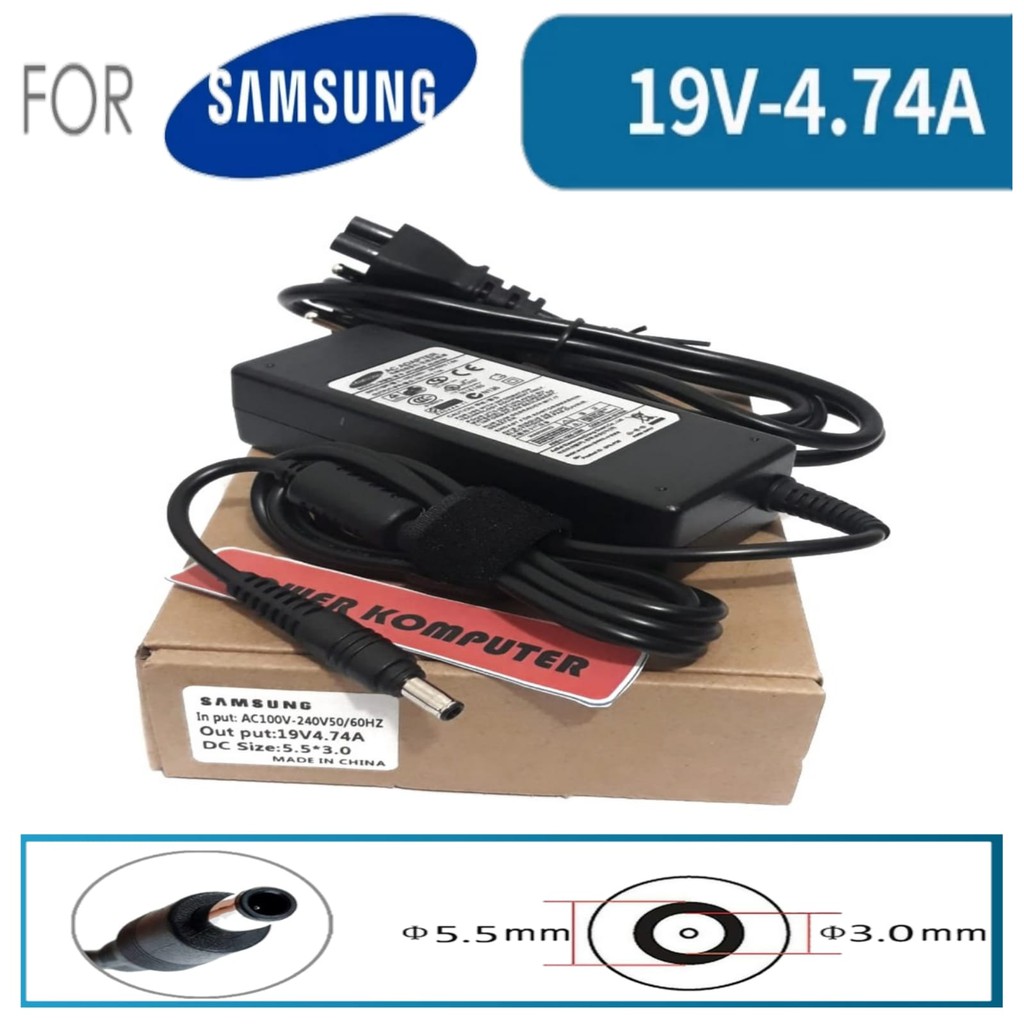 Charger Laptop SAMSUNG? 19V 4.74A 90W – Compatible SAMSUNG NP-RV511-A01US, NP-RV515I, NP-RV515-A01US