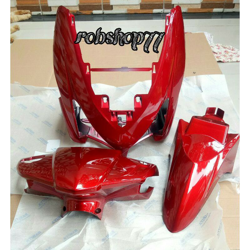 TAMENG DEPAN VARIO 110 KARBU BODY DEPAN VARIO 110 KARBU MERAH
