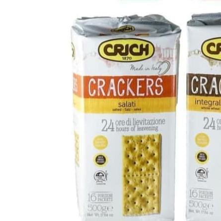 

CRICH CRACKERS SALATI SALTED 500GR BISCUITS BISKUIT GANDUM