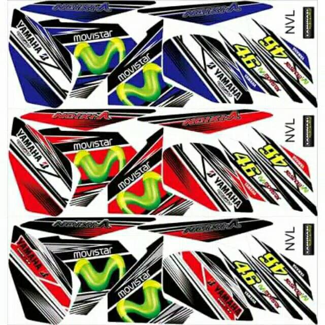 STRIPING MOTOR VIXION 2014 2014 2015 NEW LIGHTNING NVL VARIASI YAMAHA STICKER LIS LIST