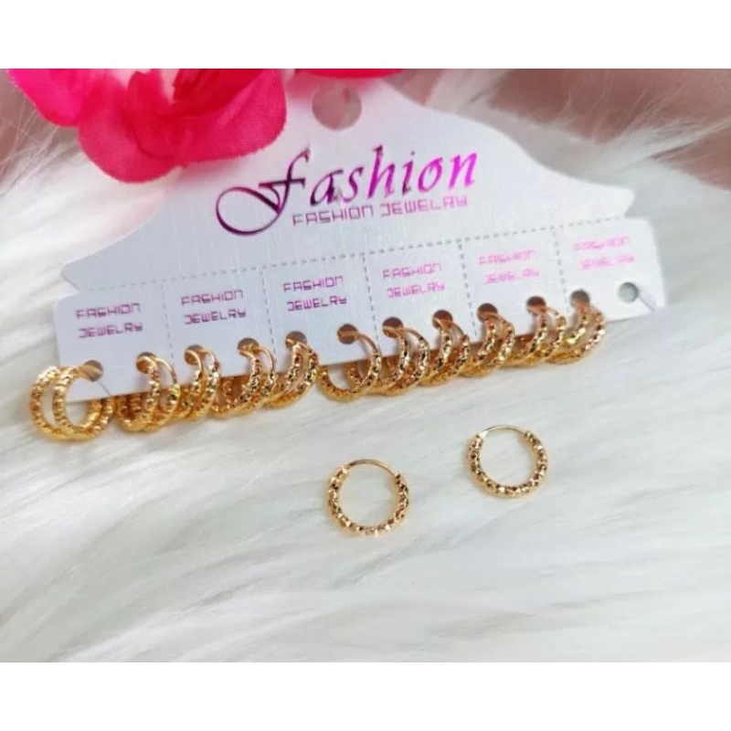 anting anak anting gifsi gold titanium asli tidak menyebabkan alergi