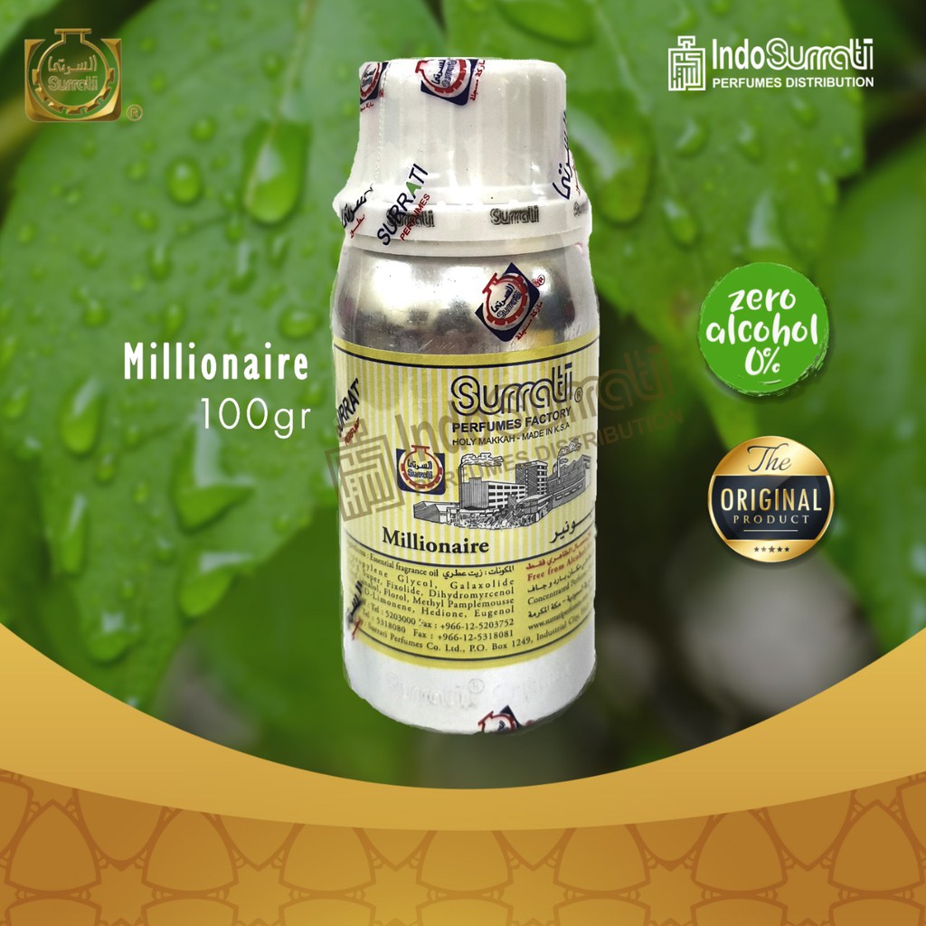 Parfum MILLIONAIRE 100gr  By Surrati Factory Holly Makkah KSA