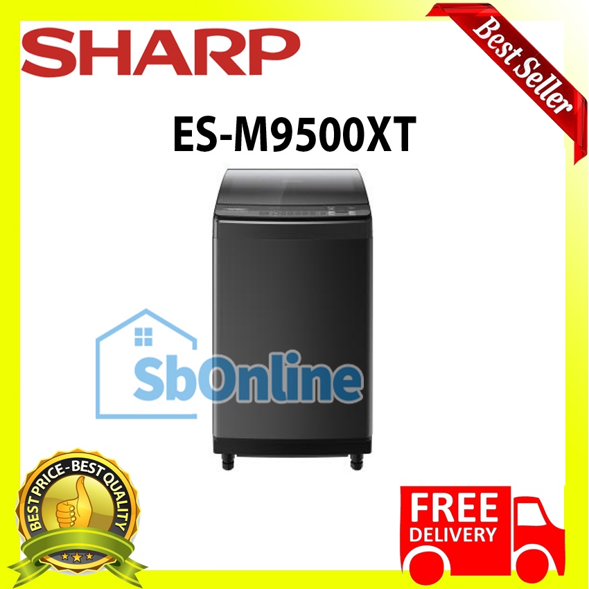 SHARP Mesin Cuci Inverter 9,5 Kg ESM9500XT