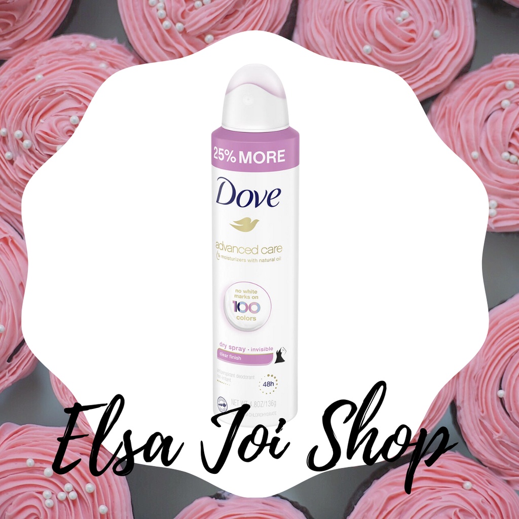 Dove Clear Finish Antiperspirant Deodorant Spray - 136 Gr