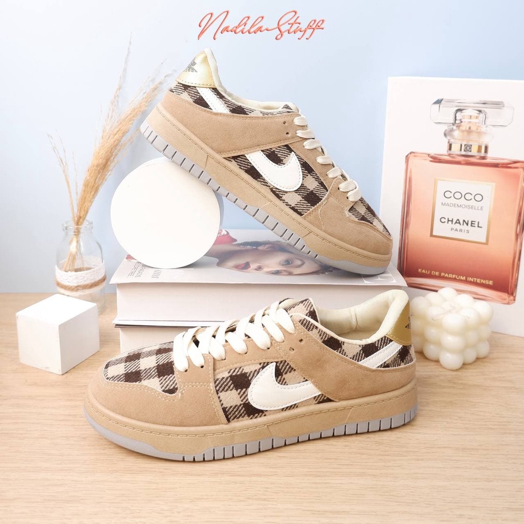 NADILASTUF 'TARTAN SNEAKERS Sneakers Sepatu wanita Premium