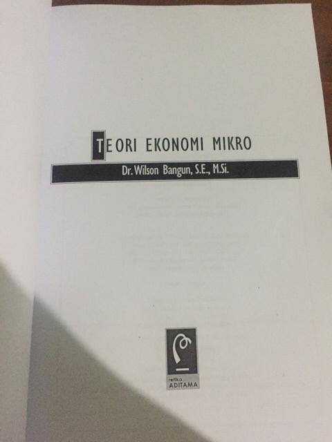 Teori Ekonomi Mikro