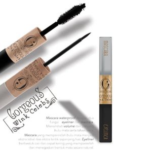 Madame Gie Gorgeus Wink Celebs Maskara Eyeliner 2 in 1 - Madam Gie MakeUp Waterproof