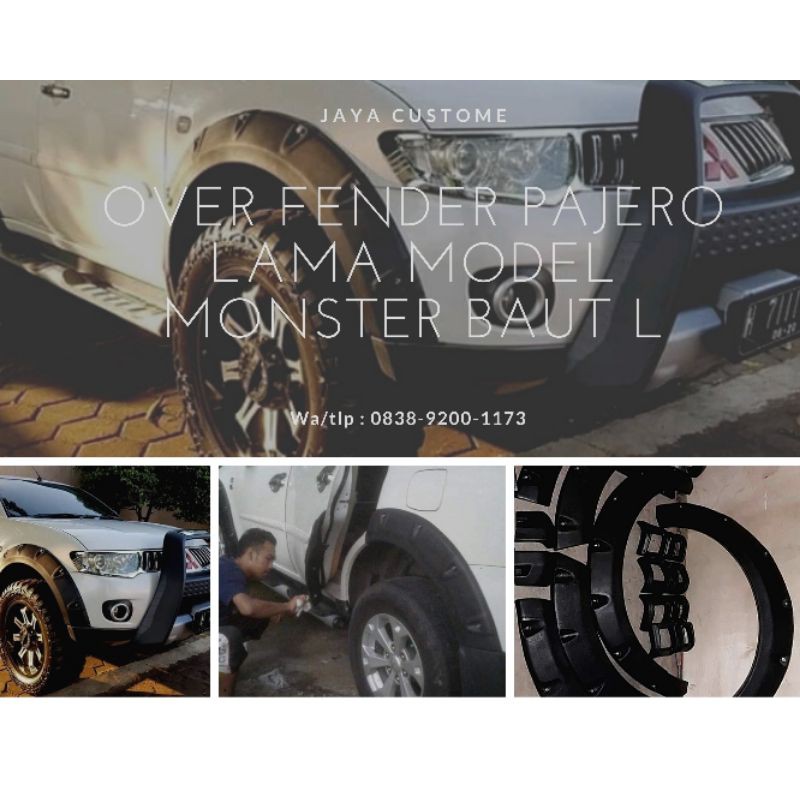 over fender pajero lama model monster