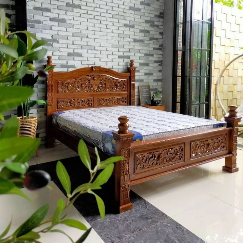 DIPAN RAHWANA /DIPAN KAYU JATI / DIPAN UKIR JEPARA