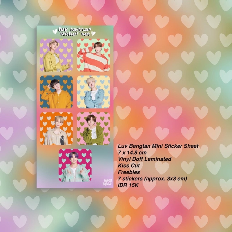 

Luv Bangtan Mini Sticker Sheet
