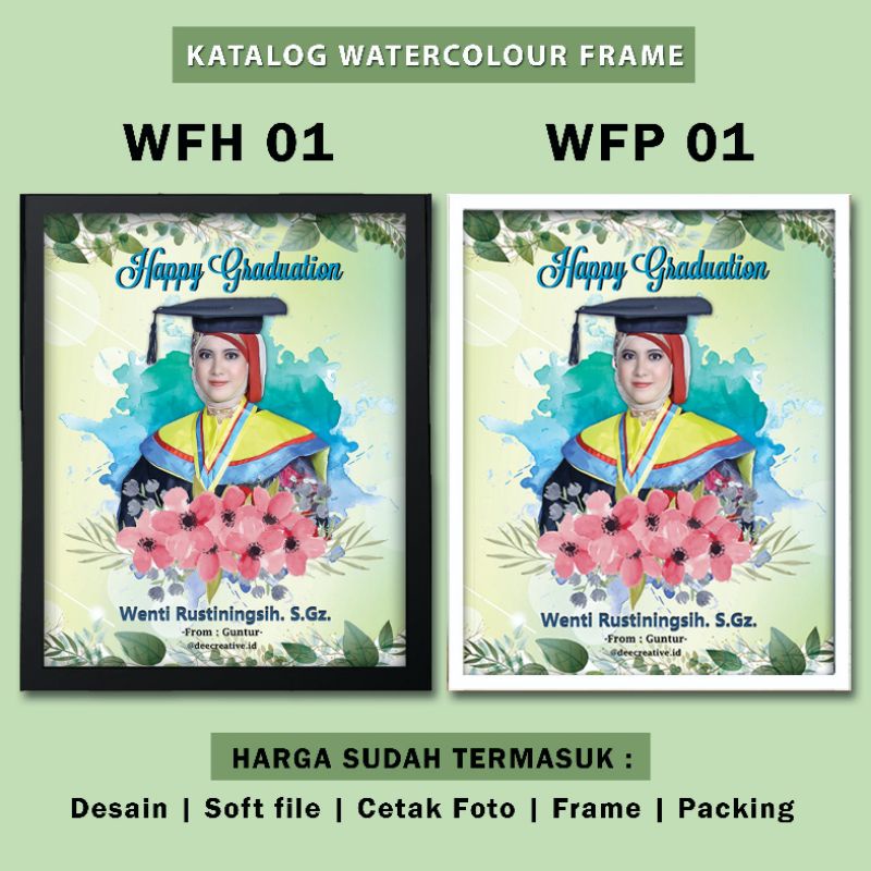 

Kado Wisuda Watercolour Frame (Hadiah Wisuda-Hadiah Ulang tahun-Hadiah Wedding dll) Paling Murah!!!