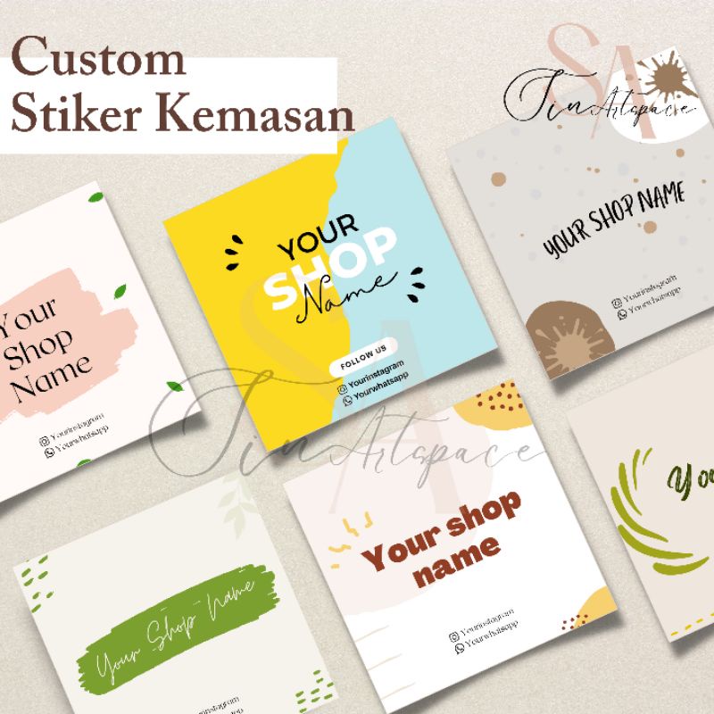 Cetak Stiker Kemasan Makanan Kemasan Minuman Kemasan Snack, Custom Stiker Kemasan