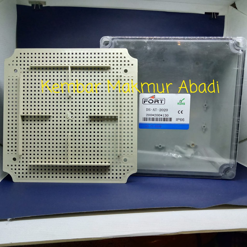 DURADUS 200X200X130mm TRANSPARAN/BOX PANELDSAT-2020 JUNCTION BOX 200X200X130 ABS IP66/DURADUS IP 66