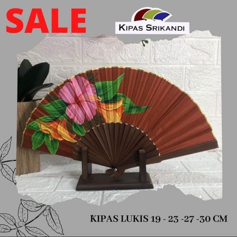 Kipas Kain/Kipas Tangan Lukis/Srikandi lukis (Bisa ukir nama kamu dintangkai kipas)