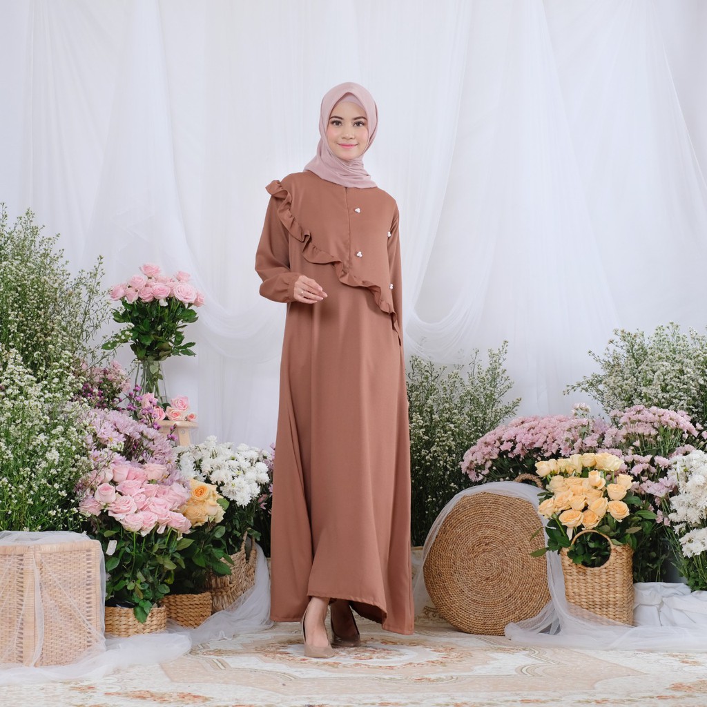 Fashion Dress Gamis Muslim Mafaza Wanita Populer Grosir