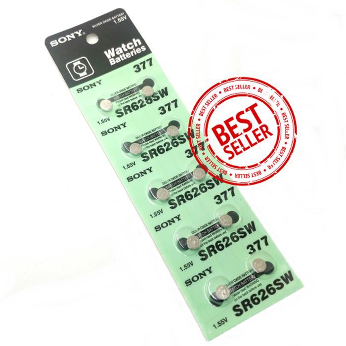 Baterai Kancing Battery Batre Sony 626 Batre Jam Tangan SR626SW SR626