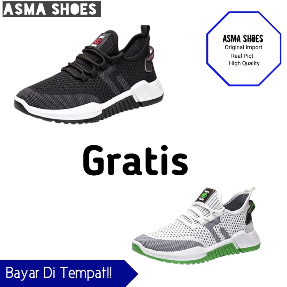 Beli 1 Gratis 1 Sepatu Sport Pria Sepatu Import Pria Sepatu Fashion Pria Sepatu Kets Pria Casual Pria Import Terbaru