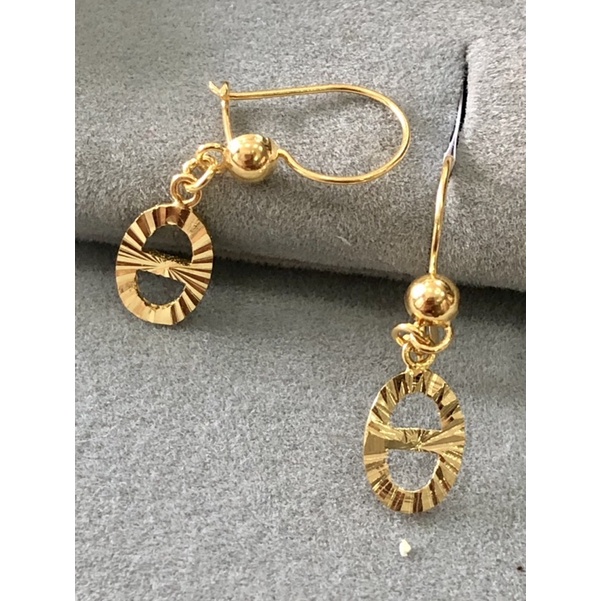 Anting Gantung Fashion Emas Asli kadar 700 16k