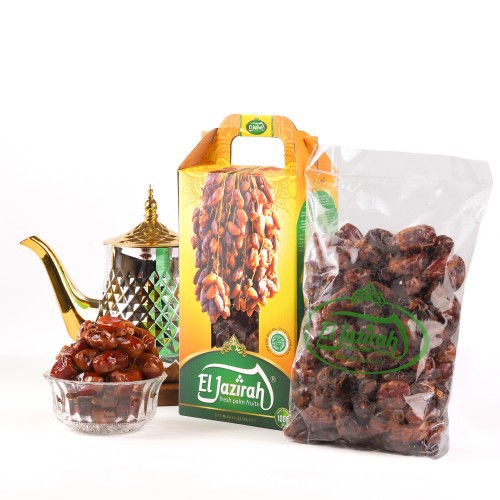 

Kurma Khalas Eljazirah Premium Kemasan Jinjing 1 Kg