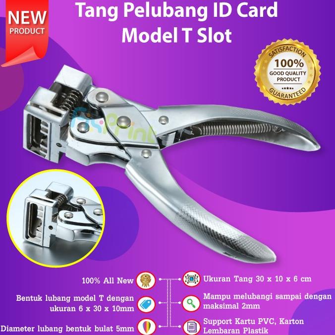 

:<:<:<:<] Tang Pelubang ID Card Model T Slot Punch Airplane Hole PVC