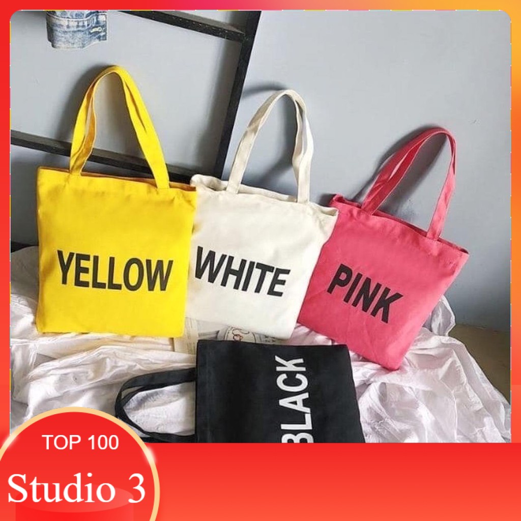Tas Tote Bag Kanvas Totebag Fashion Korea 10190