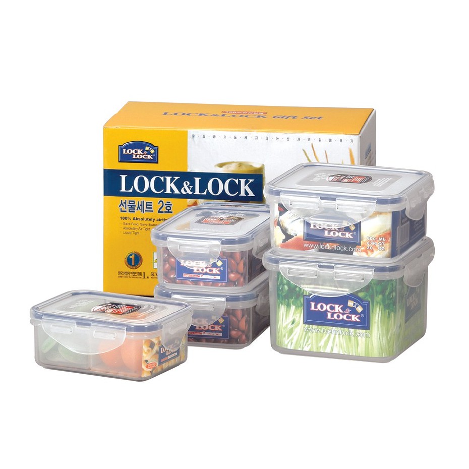 Lock&Lock Gift Set Isi 5 Pcs | Shopee Indonesia