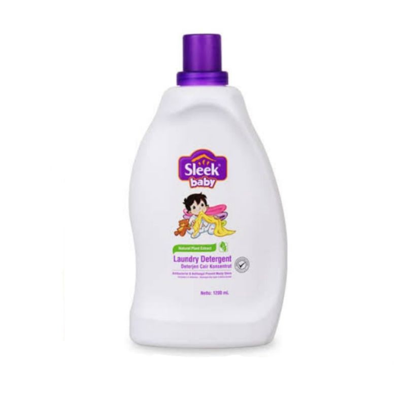Sleek Baby Laundry Detergent 1200 ml Botol / Detergent Baju Bayi / Deterjen Baju Bayi