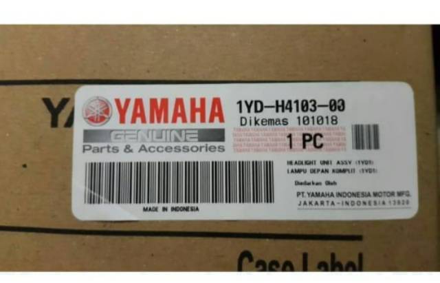 REFLEKTOR LAMPU DEPAN FINO FI 115 ASLI ORI YAMAHA 1YD H4103 00