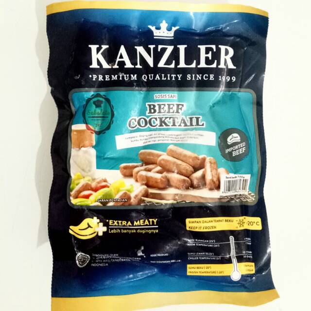  Sosis  Kanzler  Beef Cocktail 500gr Shopee Indonesia