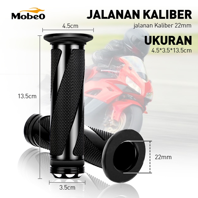 Mobeo Cover Grip Stang Motor Sarung Stang Motor Handgrip Anti-Slip