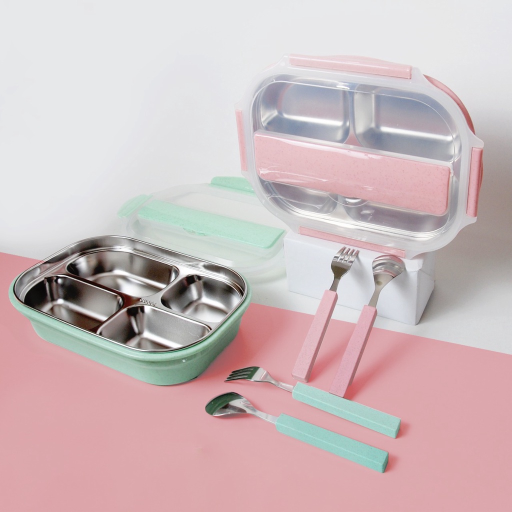 portable stainless steel insulated lunch box bento food container 1200ml 1 2l 90c01 90c02