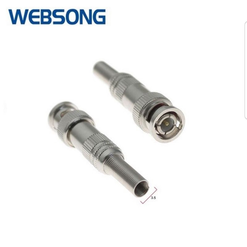 Connector BNC M Spring 75-3 Websong