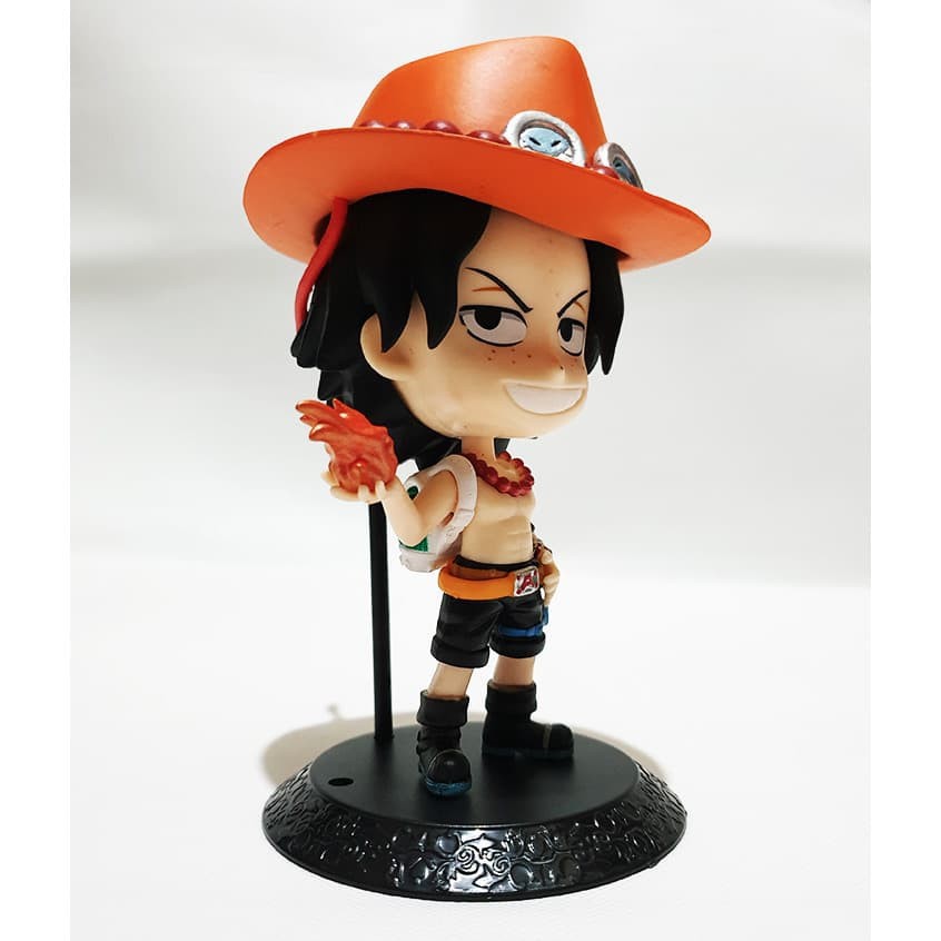 pajangan hiasan kue ACTION FIGURE One Piece Ace - Luffy Tinggi 14cm