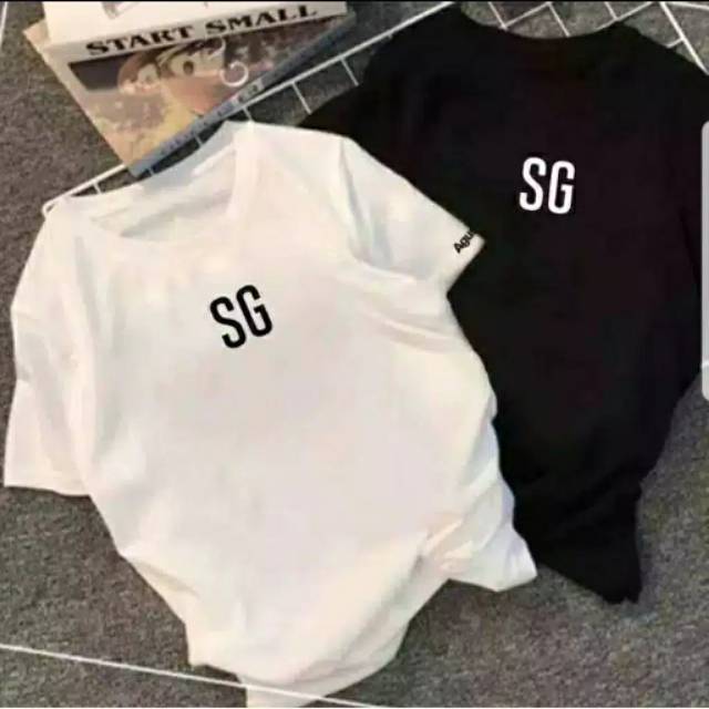 KAOS SUGA BAJU SG BTS HITAM PUTIH TSHIRT BTS ARMY