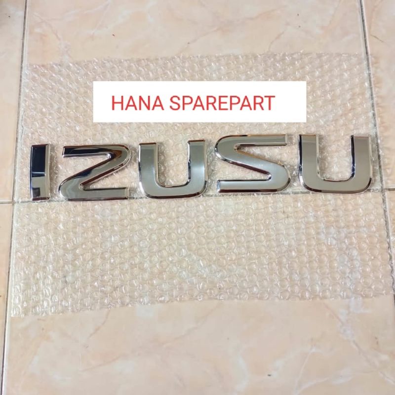 Jual LOGO EMBLEM TULISAN ISUZU ELF KABIN CHROME ELF NKR 55 NKR 71 TRAGA Shopee Indonesia