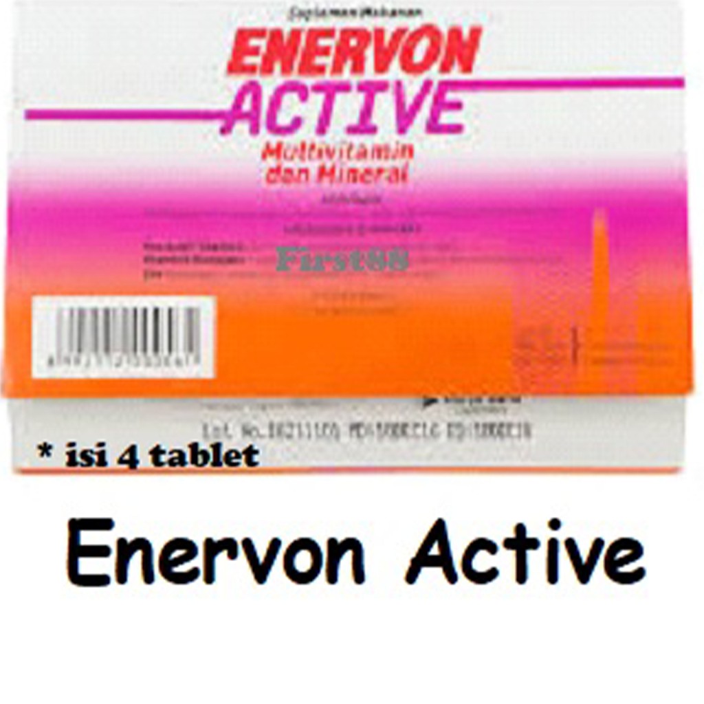 ENERVON ACTIVE - Multivitamin dan Mineral, isi 4 tablet