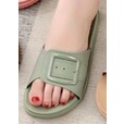 Sandal Slop Jelly Wanita Gesper besar Simple Polos Cantik Casual Elegan Tebal Impor MGR Mokaya Balance(2022)/ Size 36-40 )