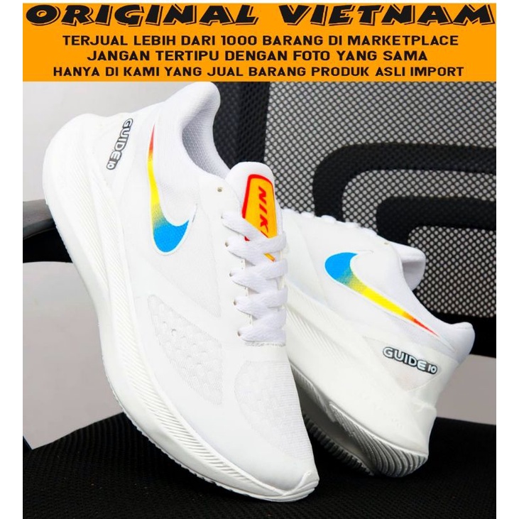 100% PREMIUM SEPATU RUNNING PRIA - SEPATU LARI PRIA - SEPATU SNEAKERS PRIA NIKE ZOOM GUIDE 10 SIZE 38-44 Vietnam