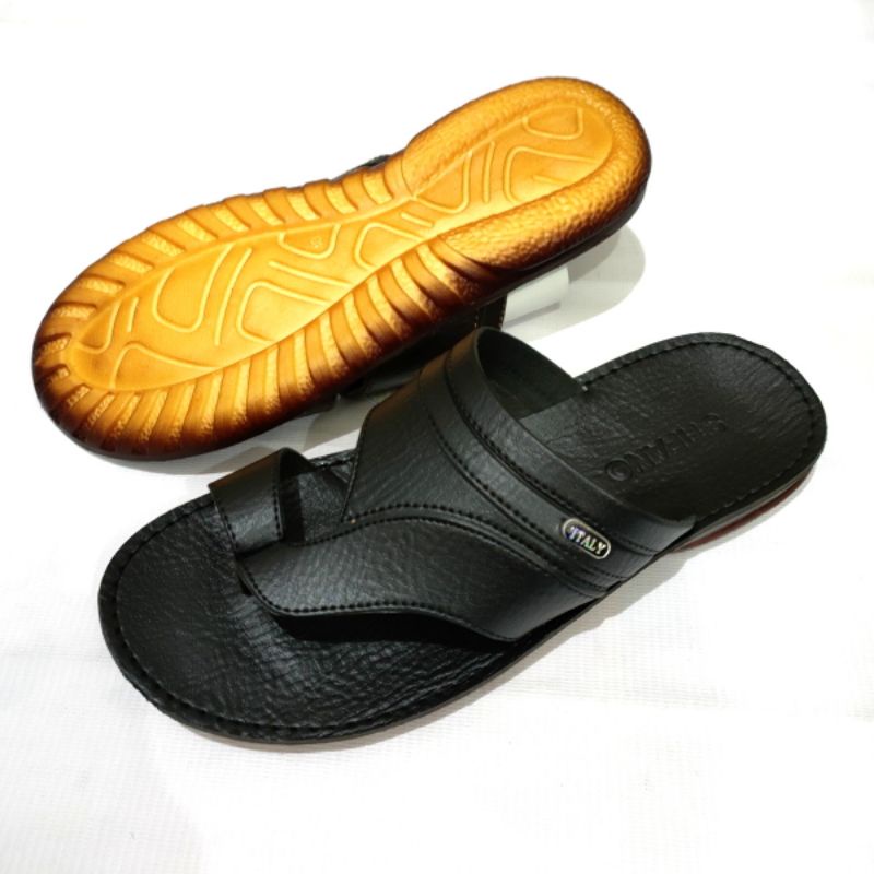 Sandal pria kulit STIFANO A1, A2, A3, A5 casual kekinian karet terbaru import murah