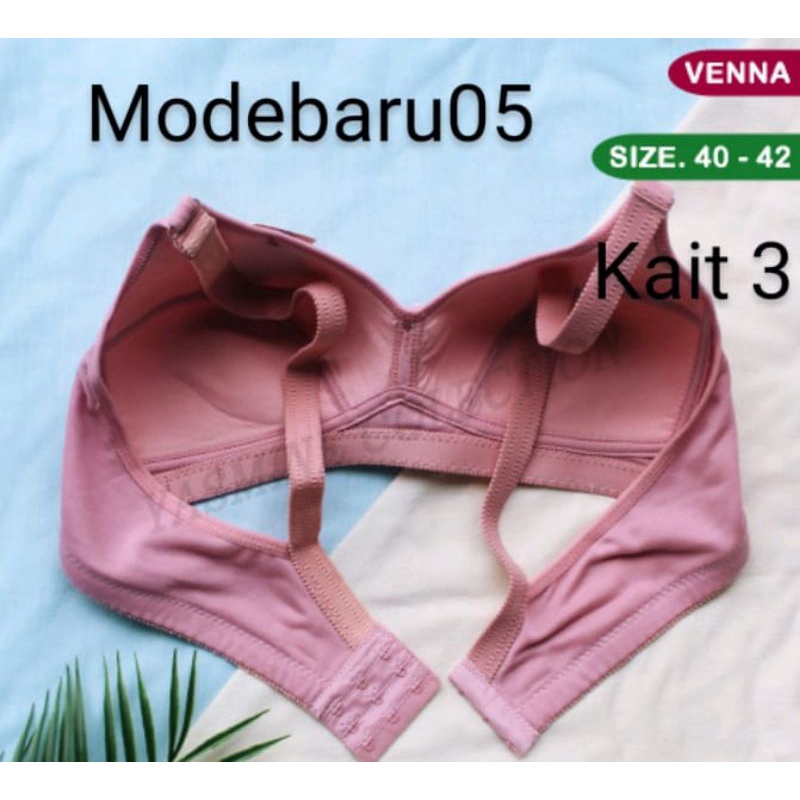 Bra Tanpa Kawat BH Sport Venna Kait 3 Size 40/42