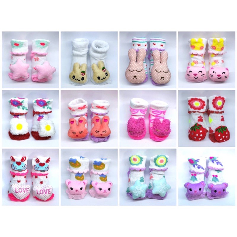 Kaos Kaki Boneka Impor 0-6 bulan / Kaoskaki Boneka untuk Bayi