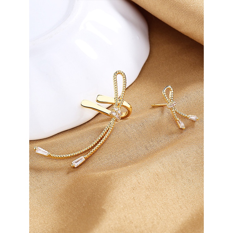 Anting Gantung Sterling Silver 925 Model Willow Dengan Kristal Untuk Wanita