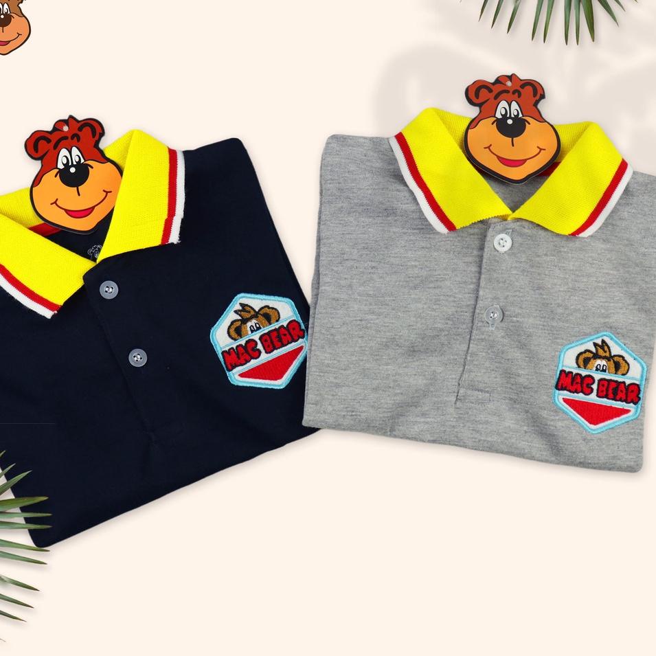 Baju Anak Laki-laki Kaos Anak Polo Shirt Authentic Collection Hexagonal 6 bulan - 12 tahun {FJ.15Jl2