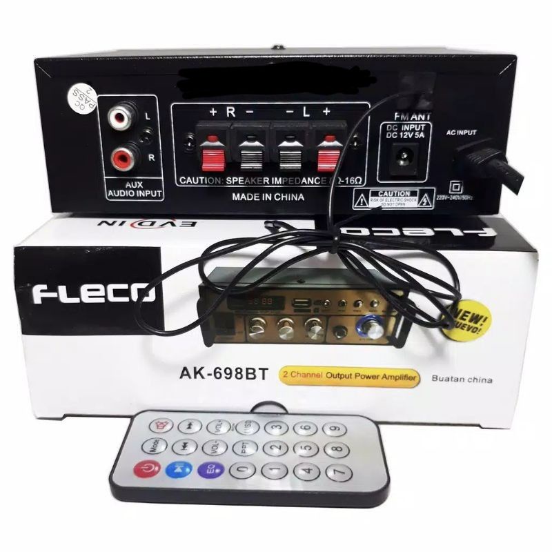 COD AMPLIFIER FLECO BLUETOOTH AK-698BT STREO KARAOKE + Mp3 PLAYER + FM RADIO//AMPLIFIER KARAOKE AK-698bT//AMPLIFIER SALON AKTIF