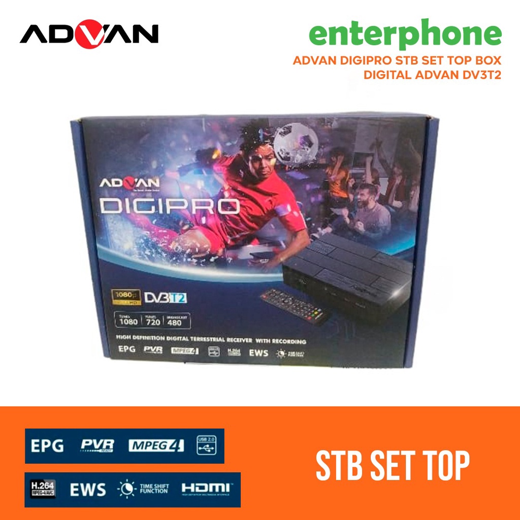 ADVAN DIGIPRO SET TOP BOX TV DIGITAL DV3T2 FUll HD 1080P ORIGINAL