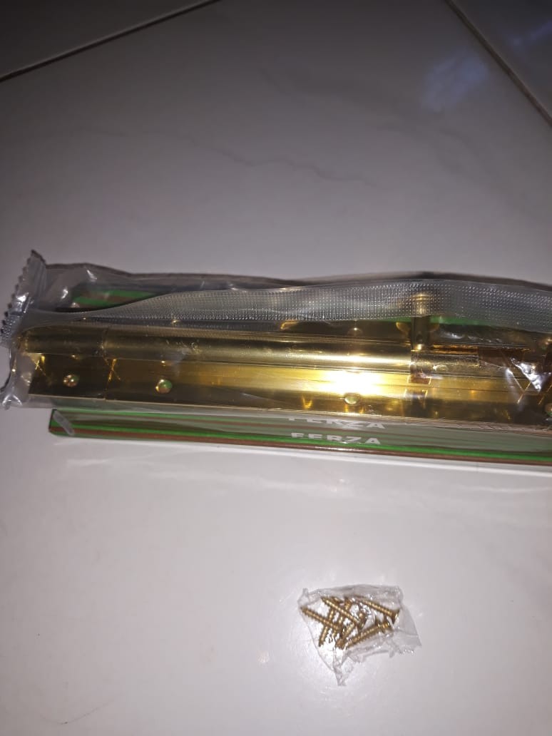 Grendel Slot Pintu Jendela 6  Inch Putih Kuning Emas Chrome Stainless